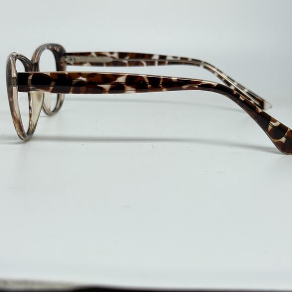 zenni eyeglasses women Brown Multicolor Tortoise Full Rim H18876 - Picture 2 of 7